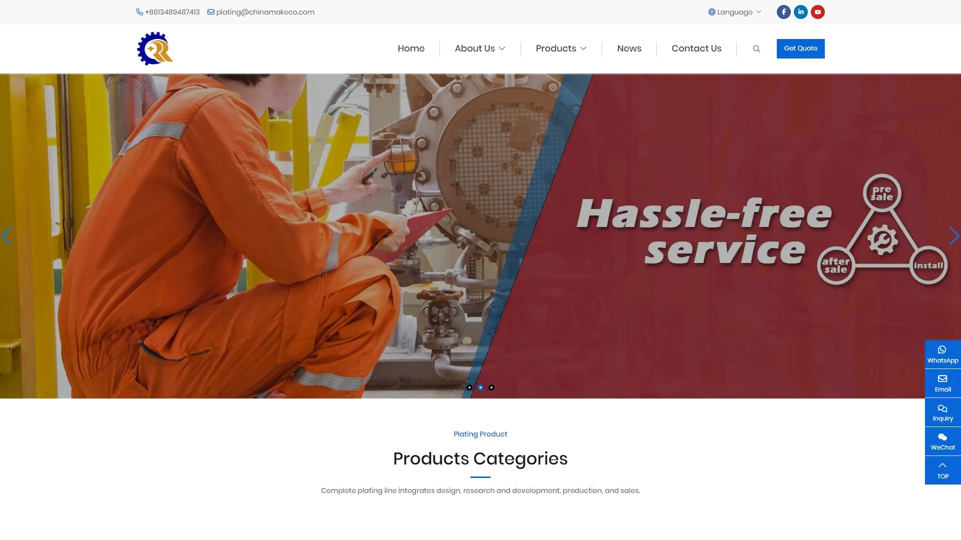 Metal Electroplating Machinery Manufacturer